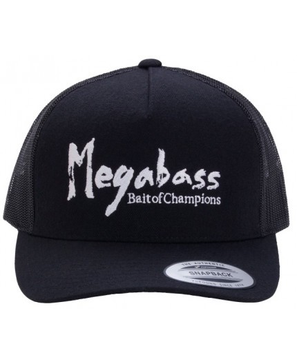 Kepsar & Mössor MEGABASS TRUCKER HAT BRUSH LOGO BLACK/WHITE