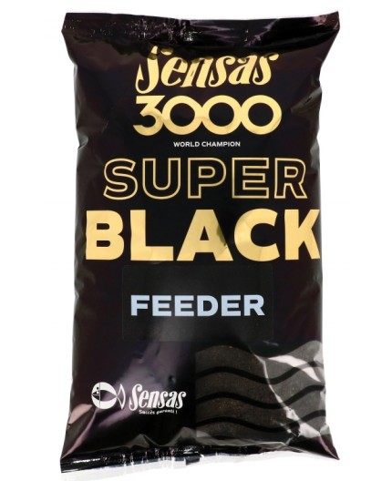 Mäsk, boilies & pellets 3000 SUPER BLACK FEEDER 1KG