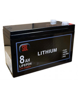 Batteri & tillbehör SBL LITHIUM BATTERI 8AH