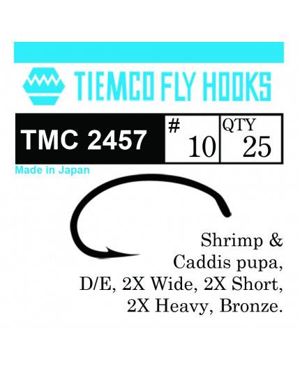 Flugbindningskrok & Tuber TIEMCO 2457 SHRIMP/CADDIS