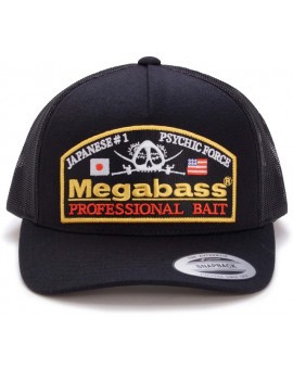 Kepsar & Mössor MEGABASS CAP PSYCHIC TRUCKER BLACK/BLACK