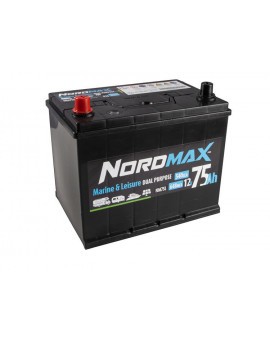 Köp NORDMAX FRITIDSBATTERI 12V 75AH - Batteri & tillbehör - Fiske & Ou