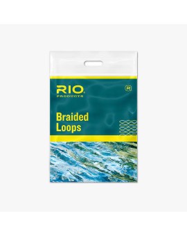 Fluglinor & backing RIO BRAIDED LOOP 3-6 WHITE 4 PACK W/TUBING